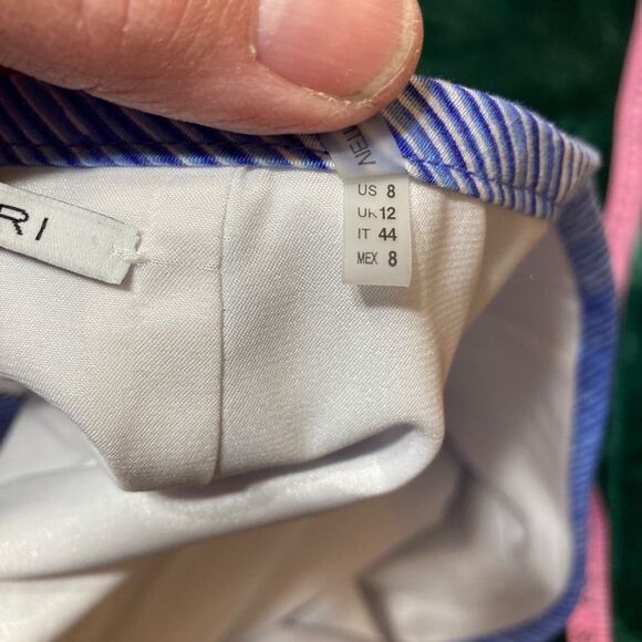 Tahari blue patterned pencil skirt - Picture 4 of 7